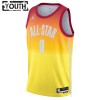 Barn All-Star 2023 Tröja Team 2 Damian Lillard 0 Nike Orange Swingman